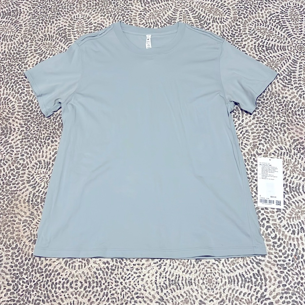 Lululemon All Yours Tee, greenish blue, size 6